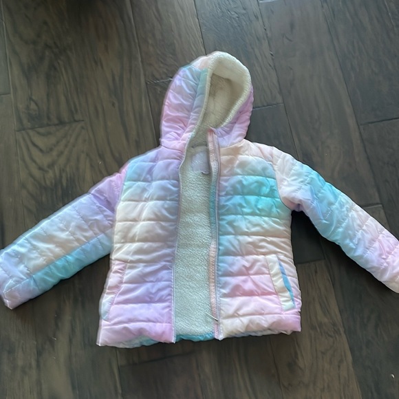 Pastel Girls Puffer Coat Sherpa-lined - Picture 1 of 4